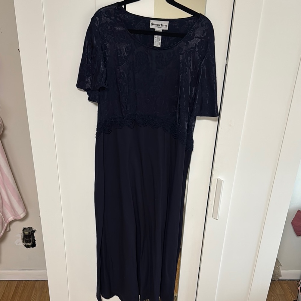 American Living Dark Blue Lace Dress